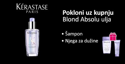 Uz kupnju Kérastase ulja poklanjamo Blond absolu šampon i Blond absolu cicaflash njegu za dužine